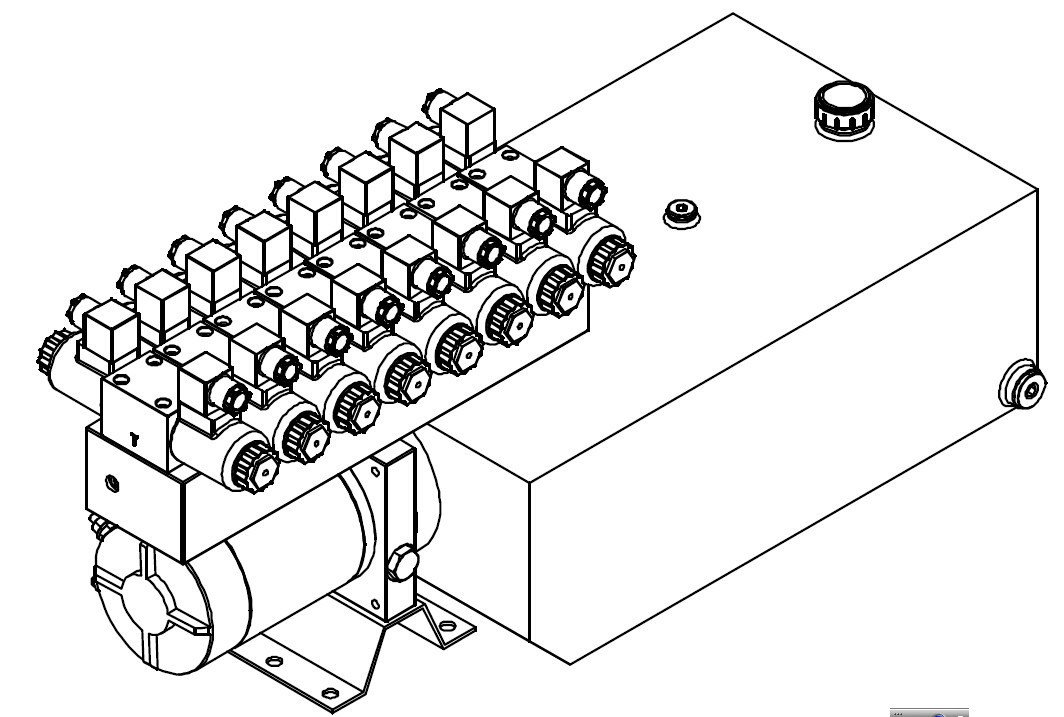 Customized 8 Stations Hydraulic Power Units-